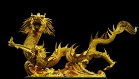 Golden Dragon at the Temple in Thailand
